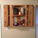 recycled pallet custom built shelf