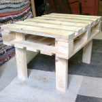 reclaimed pallet coffee table and side table