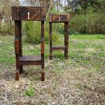 handmade pallet nightstand and side table