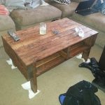 recycled pallet coffee table