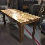 recycled pallet dining table