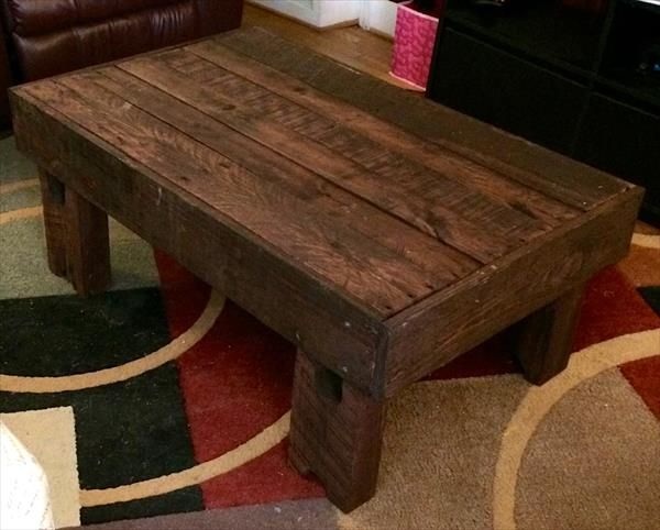 Rustic Pallet Coffee Table Upcycle Retro Furniture 