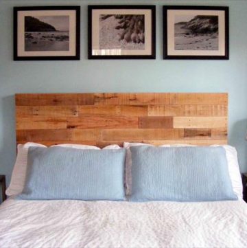 Image showcasing Pallet Headboard | Pallet Furniture Plans