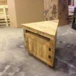 recycled pallet sectional TV unit