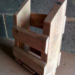 reclaimed pallet storage caddy