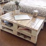 upcycled pallet shabby chic coffee table with book storage