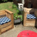 beefy pallet cushioned patio chairs