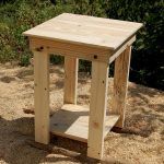 recycled pallet wooden pallet side table and nightstand