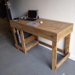 wooden pallet office and kids study desk