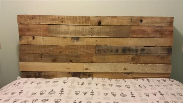 Queen Size Pallet Headboard, How To Make A Queen Headboard Out Of Pallets