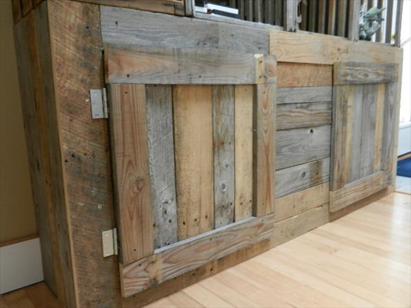 diy pallet entertainment center