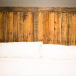 recycled pallet country style headboard