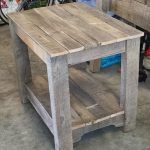 reclaimed pallet nightstand and side table