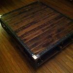 recycled pallet vintage inspired coffee table