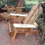 Recycled pallet Adirondack chair