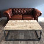 Recycled pallet industrial coffee table