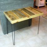 Repurposed pallet breakfast table
