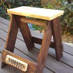 wooden pallet stool