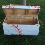 upcycled pallet baseball chest