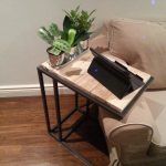 Recycled pallet laptop side table