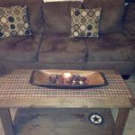 Repurposed pallet living room coffee table