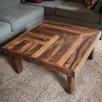 Recycled pallet wooden coffee table