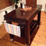 upcycled pallet choco kitchen island table with wheels
