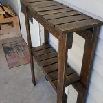 rustic yet modern pallet wall table