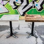 pallet restaurant and coffee shop tables