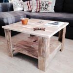 wooden pallet square shape coffee table