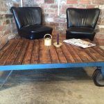 recycled pallet vintage trolley coffee table