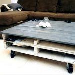 recycled pallet storage friendly coffee table