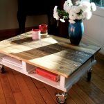 wooden pallet industrial coffee table