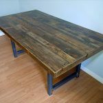 handcrafted wooden pallet dining table