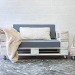 wooden pallet cushioned 2 seater