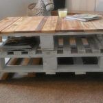 no-cost pallet chic coffee table