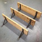 low-cost wooden pallet shelves