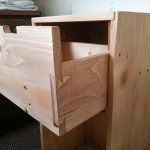 rustic wooden pallet nightstand