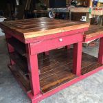 recycled pallet center island