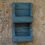 recycled rustic wooden pallet wall shelving unit