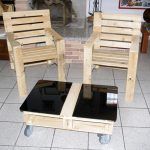 no-cost pallet chair and table set
