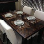 dark stained pallet dining table