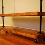 no-cost pallet and metal pipe clothing rack